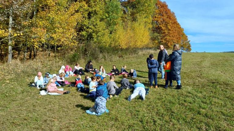 Válení se v trávě