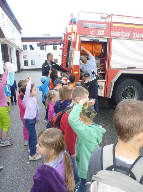 Exkurze na hasičské stanici v Českém Krumlově